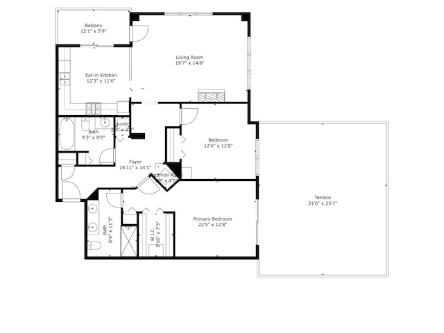 14 S Prospect St Unit 211, Roselle, IL 60172 - room layout