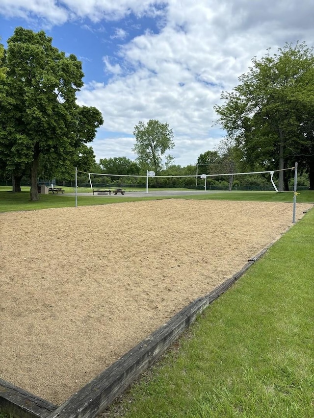59 Vail Colony St Unit 3, Fox Lake, IL 60020 - surrounding community with volleyball court and a yard