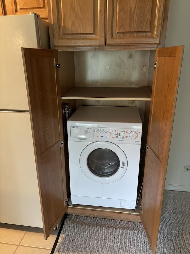 59 Vail Colony St Unit 3, Fox Lake, IL 60020 - laundry room with washer / dryer and cabinet space