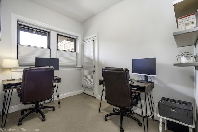 4005 N Southport Ave Unit 2, Chicago, IL 60613 - office area with baseboards and carpet