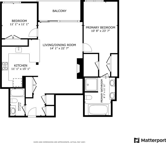 2424 W Chicago Ave Unit 202, Chicago, IL 60622 - room layout