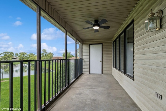 19463 Manchester Dr Unit 2, Mokena, IL 60448 - unfurnished sunroom with a ceiling fan