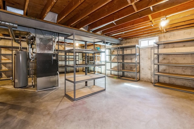 230 S Constitution Dr, Aurora, IL 60506 - below grade area with water heater and heating unit