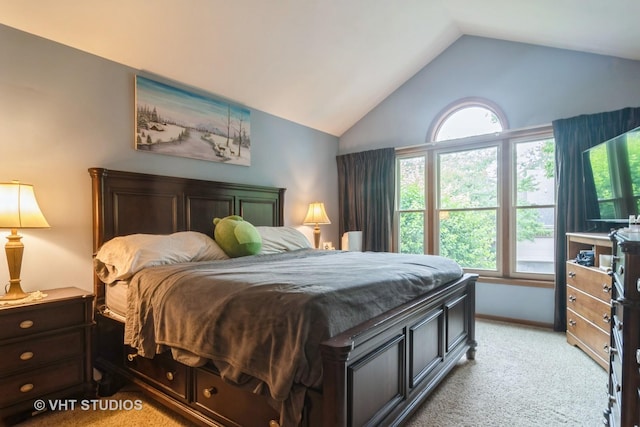 2133 Coldspring Rd, Arlington Heights, IL 60004 - bedroom with light colored carpet and vaulted ceiling
