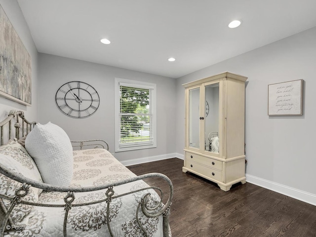 1465 Cantigny Way, Wheaton, IL 60189 - bedroom with baseboards, wood finished floors, and recessed lighting