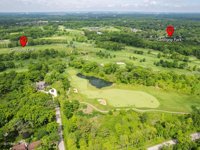 1465 Cantigny Way, Wheaton, IL 60189 - view of property location with a local golf course and a large body of water