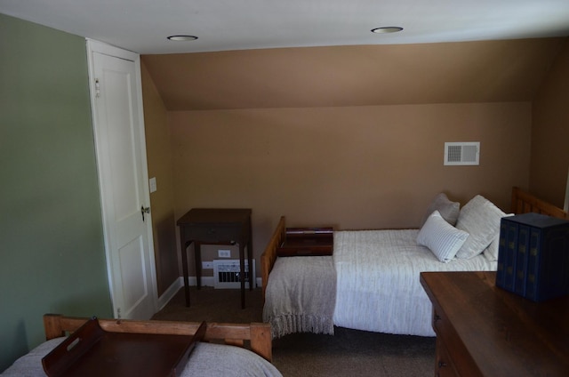2655 W 97th Pl, Evergreen Park, IL 60805 - carpeted bedroom featuring lofted ceiling and recessed lighting