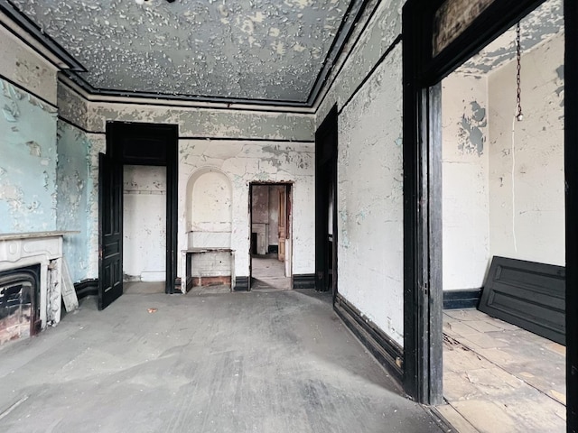 3362 S Giles Ave, Chicago, IL 60616 - unfurnished living room with a fireplace