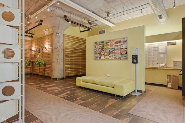 1111 W 14th Pl Unit 211, Chicago, IL 60608 - building lobby with a towering ceiling