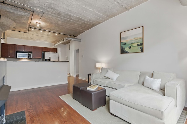 1111 W 14th Pl Unit 211, Chicago, IL 60608 - living room with wood finished floors