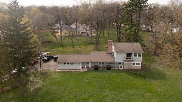 1762 W Palatine Rd, Inverness, IL 60067 - view from above of property