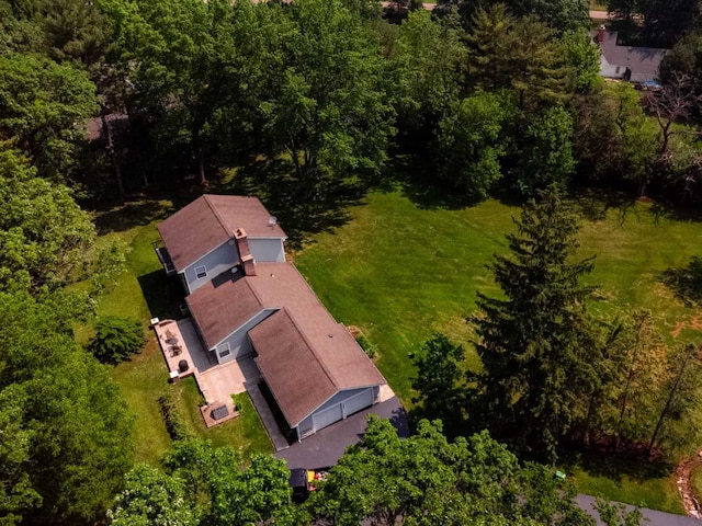 1762 W Palatine Rd, Inverness, IL 60067 - view from above of property with a forest