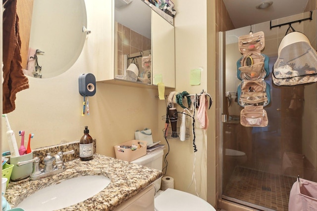 6100 Ridgeway Dr, Woodridge, IL 60517 - bathroom with a shower stall and vanity