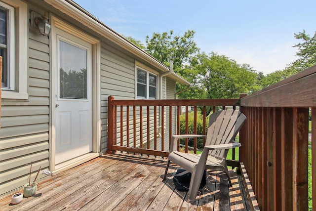 6100 Ridgeway Dr, Woodridge, IL 60517 - view of wooden terrace