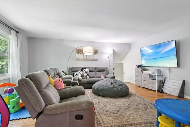 6100 Ridgeway Dr, Woodridge, IL 60517 - living area with wood finished floors