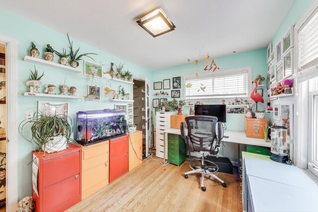 300 Hollywood Ct, Wilmette, IL 60091 - office area featuring light wood-type flooring