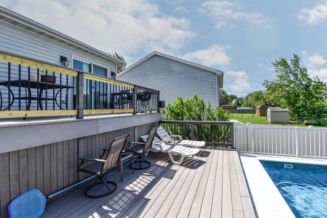 1403 N Motorola Dr, Pontiac, IL 61764 - view of wooden deck