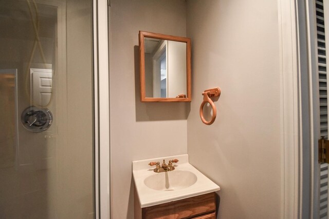 1403 N Motorola Dr, Pontiac, IL 61764 - bathroom featuring vanity and a shower