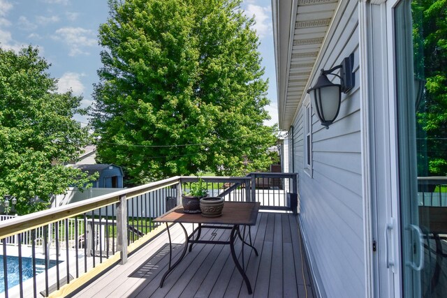 1403 N Motorola Dr, Pontiac, IL 61764 - view of wooden deck