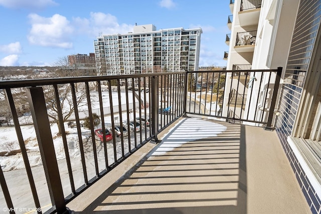 8801 W Golf Rd Unit 5B, Niles, IL 60714 - view of snow covered back of property