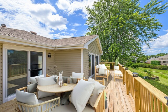 9836 Circle Pkwy, Palos Park, IL 60464 - view of wooden deck