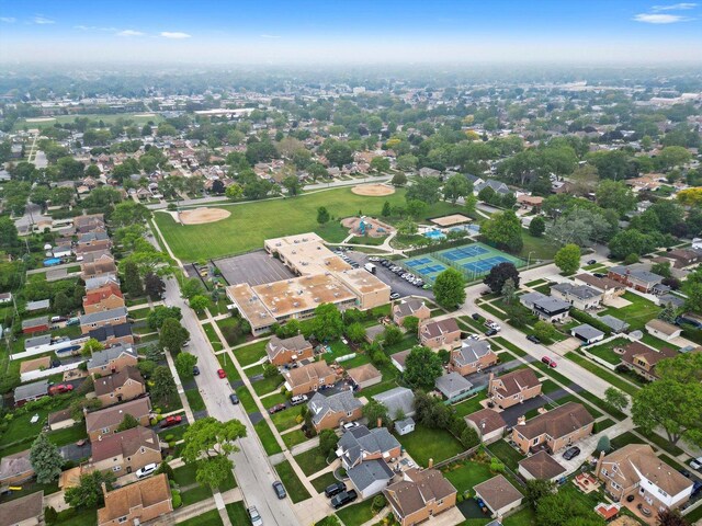 10828 S Pulaski Rd, Oak Lawn, IL 60453 - aerial overview of property's location featuring nearby suburban area