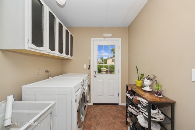 1910 E Crabtree Dr, Arlington Heights, IL 60004 - washroom with cabinet space and independent washer and dryer