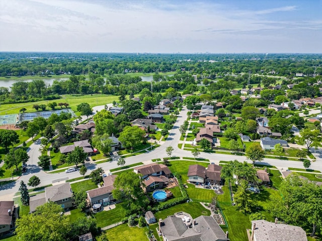 1910 E Crabtree Dr, Arlington Heights, IL 60004 - aerial view of property's location featuring a large body of water and nearby suburban area