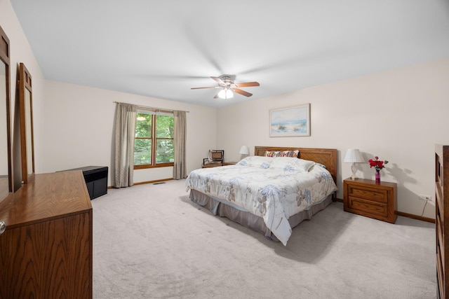 1291 Acorn Ct, Sleepy Hollow, IL 60118 - bedroom with light carpet and a ceiling fan