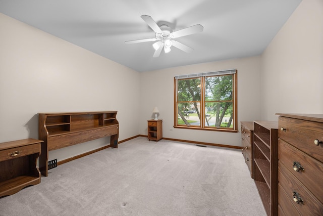 1291 Acorn Ct, Sleepy Hollow, IL 60118 - unfurnished bedroom featuring light carpet and a ceiling fan