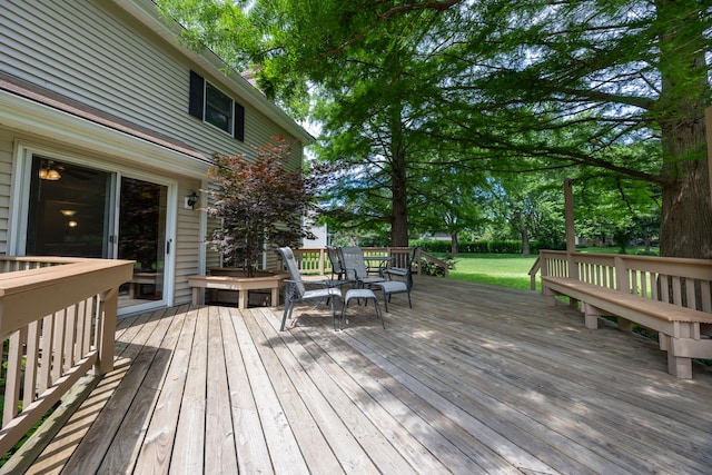 1291 Acorn Ct, Sleepy Hollow, IL 60118 - view of wooden terrace
