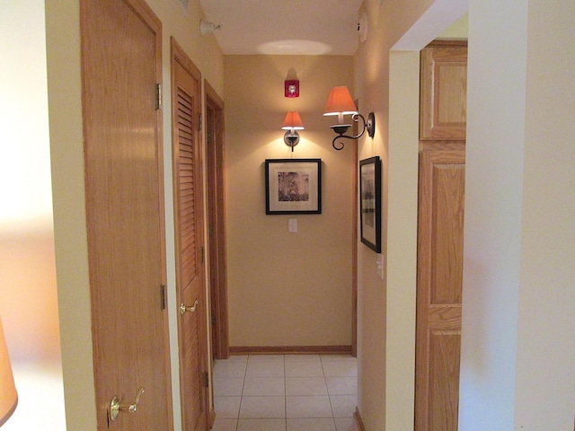460 S NW Hwy Unit 409, Park Ridge, IL 60068 - hall with light tile patterned floors and baseboards