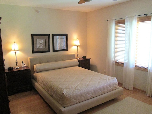 460 S NW Hwy Unit 409, Park Ridge, IL 60068 - bedroom with multiple windows, light wood-style floors, and baseboards