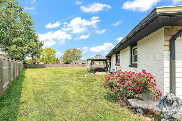 16527 S Ivy Ln, Plainfield, IL 60586 - view of yard with a gazebo and a patio area
