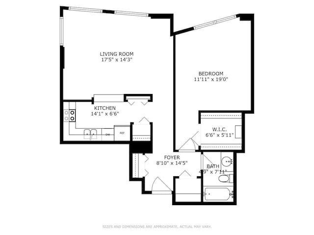 440 N Wabash Ave Unit 1103, Chicago, IL 60611 - view of property floor plan