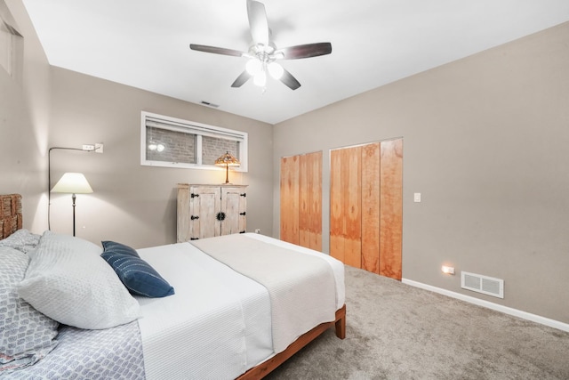 2023 W Rice St Unit 1E, Chicago, IL 60622 - bedroom with carpet flooring, baseboards, and ceiling fan