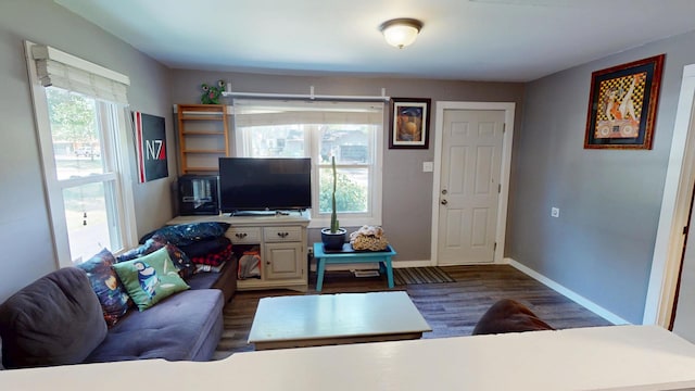 130 Syril Dr, Geneva, IL 60134 - living area featuring healthy amount of natural light and wood finished floors