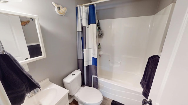 130 Syril Dr, Geneva, IL 60134 - bathroom featuring vanity and shower / bath combo with shower curtain