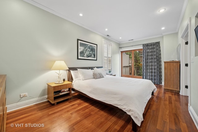 1636 N Cleveland Ave, Chicago, IL 60614 - bedroom featuring wood finished floors, recessed lighting, baseboards, and ornamental molding