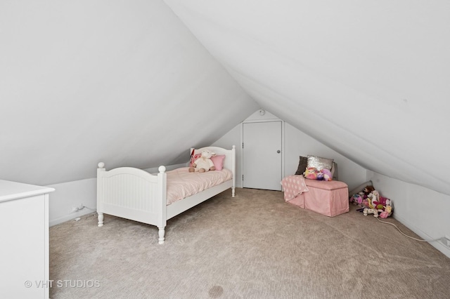 1636 N Cleveland Ave, Chicago, IL 60614 - bedroom featuring vaulted ceiling and carpet floors