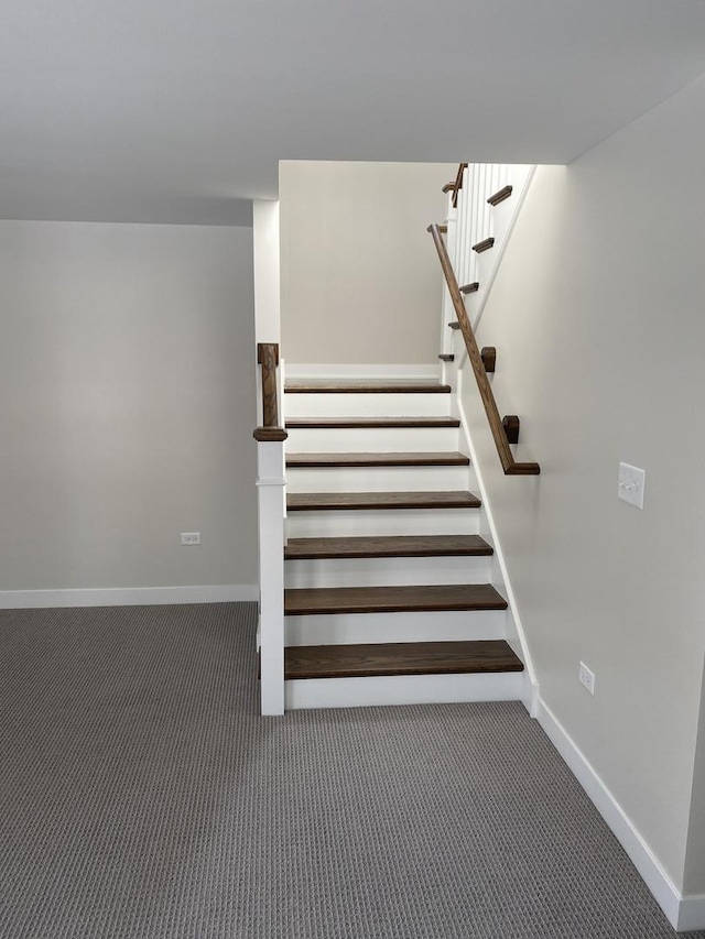 2019 Middleton Ave, Lisle, IL 60532 - stairway with carpet floors and baseboards
