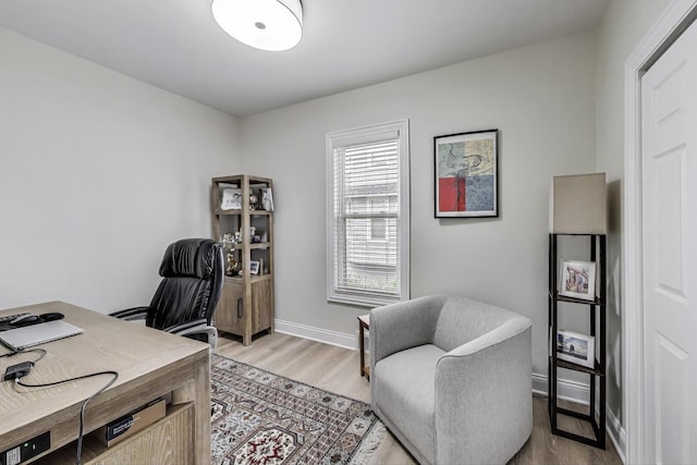 529 Circle Ave, Forest Park, IL 60130 - office with light wood-type flooring and baseboards