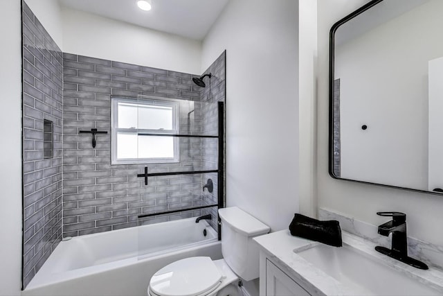 529 Circle Ave, Forest Park, IL 60130 - full bath featuring toilet, vanity, and bathing tub / shower combination