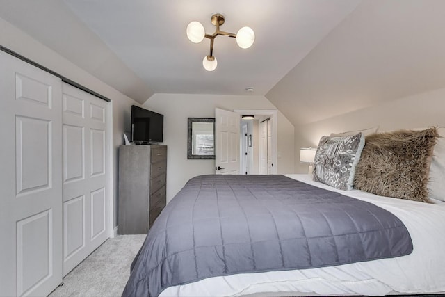 529 Circle Ave, Forest Park, IL 60130 - bedroom featuring vaulted ceiling and carpet flooring