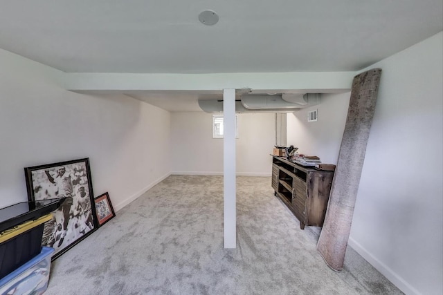 529 Circle Ave, Forest Park, IL 60130 - below grade area featuring carpet and baseboards