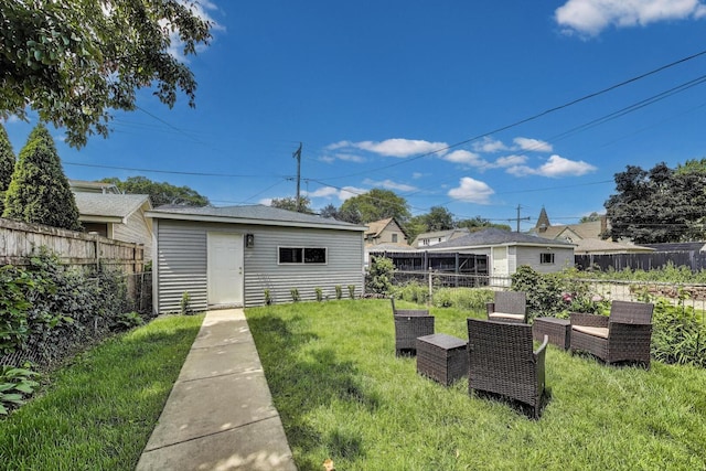 529 Circle Ave, Forest Park, IL 60130 - view of yard featuring an outbuilding