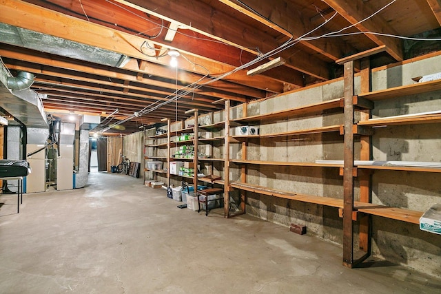 115 Thornbrook Rd, Dekalb, IL 60115 - unfinished below grade area featuring heating unit