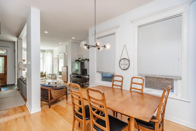 4805 S Langley Ave, Chicago, IL 60615 - dining room with light wood-type flooring and recessed lighting