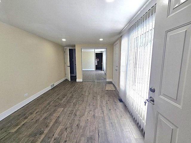 1343 E Anderson Dr, Palatine, IL 60074 - corridor featuring wood finished floors, plenty of natural light, baseboards, and recessed lighting