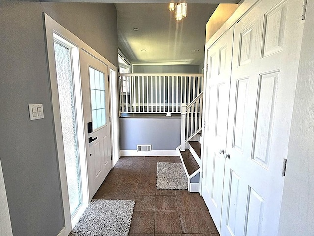 1343 E Anderson Dr, Palatine, IL 60074 - foyer entrance featuring baseboards and stairs